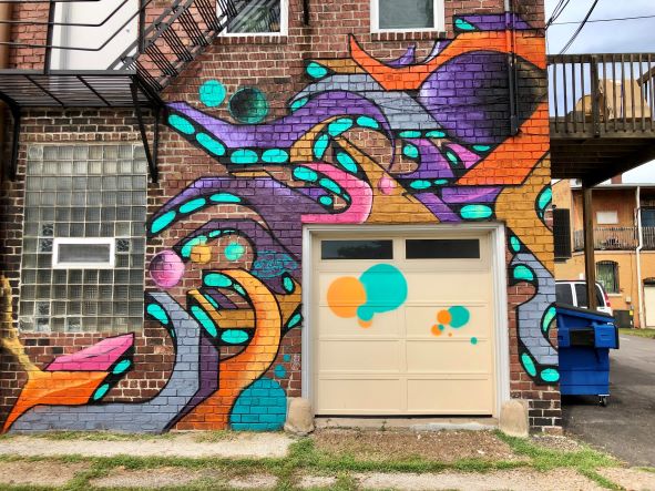 Mural in downtown Rock Island