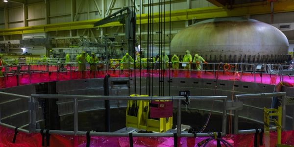 Constellation Energy workers inside Quad Cities Generating Station