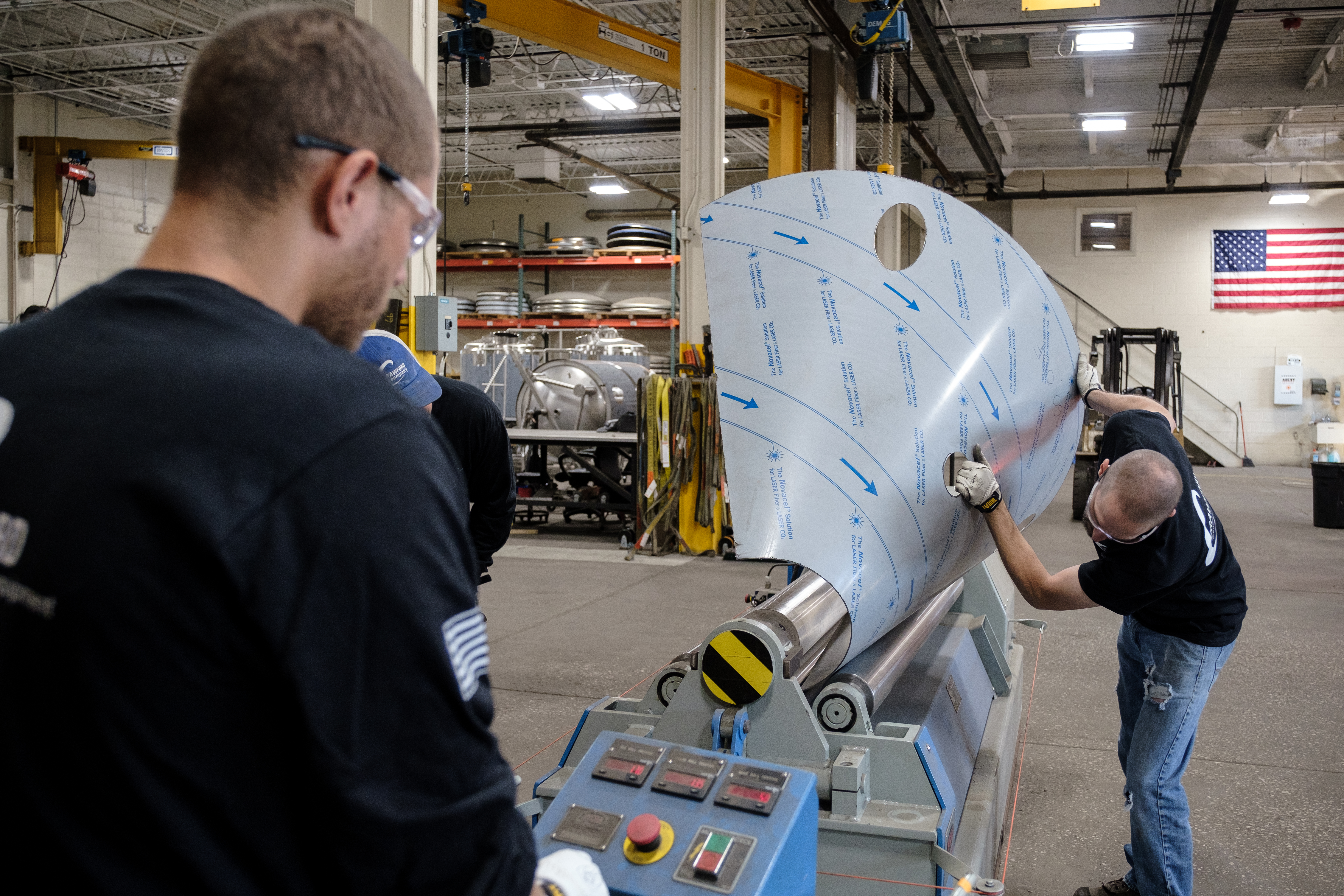 Crawford Company employees working