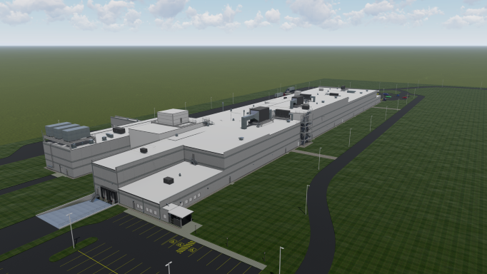 Fair Oaks Food plant rendering for Davenport