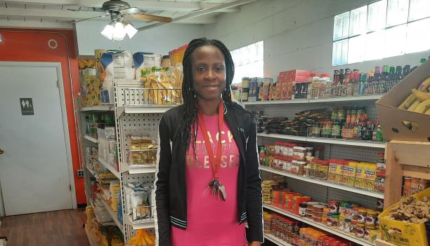 photo of redeem toko owner of mawua food market