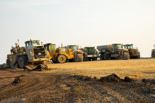 Heavy equipment at Eastern Iowa Industrial Center