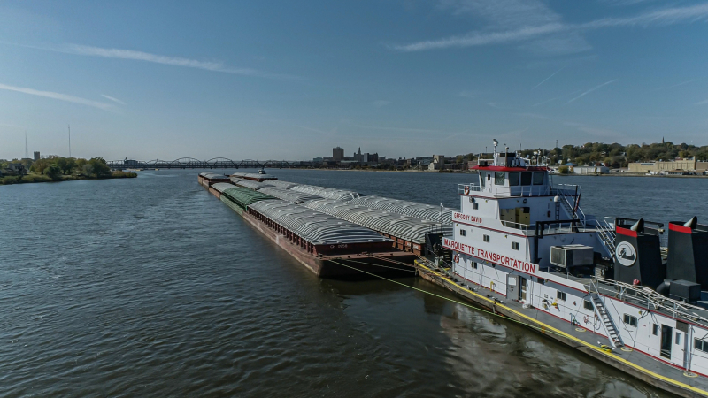 Mississippi River barge