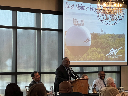 East Moline Mayor Reggie Freeman gives State of the City address
