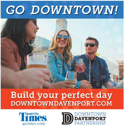 Friends at UP Skybar in downtown Davenport