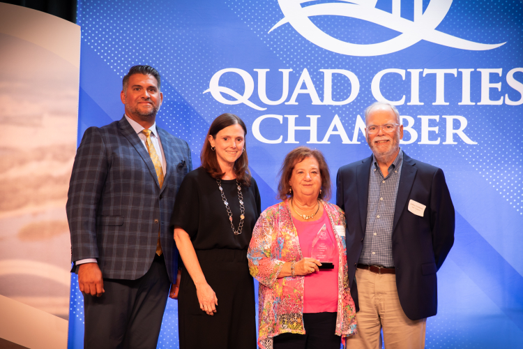 Volunteers of the year being awarded at annual meeting