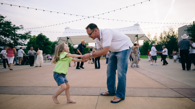 Bass Street Landing: Dancing with Dad