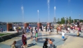 Spray Park along the Mississippi River in Rock Island - Quad Cities